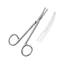 DISSECTING SCISSORS, CURVED, with probe pointed blades 10.5 CM