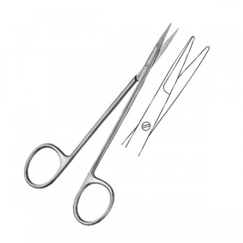 KNAPP SCISSORS, BL/BL, STRAIGHT 12 cm