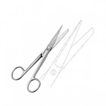 OP. SCISSORS, SH/BL, STR 10.5CM