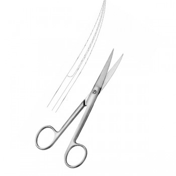 OP. SCISSORS, SH/SH, CVD 14.5CM