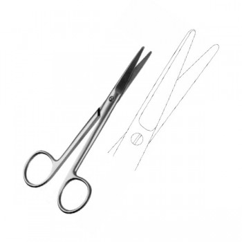 MAYO OP. & DISS. SCISSORS, STR 14CM