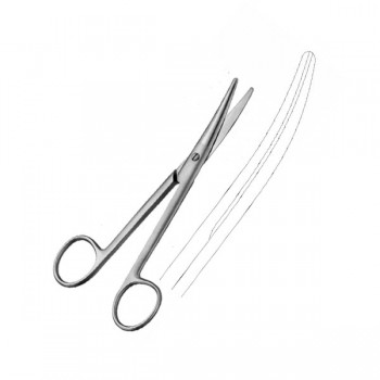 MAYO-STILE OP & DISS SCISSORS, CVD 23CM