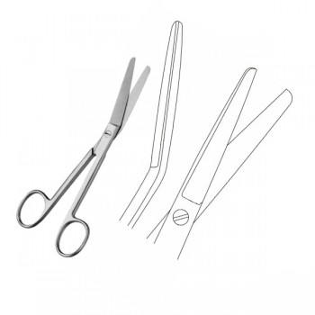 FERGUSON OP & SUTURE SCRS, B/B, ANGLED 16.5CM