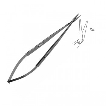JACOBSON MICRO SCRS, STANDARD, 18CM, BL/BL, 45dg ANGLED