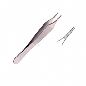 HUDSON EWALD DRESSING FORCEPS, 12CM, SERRATED