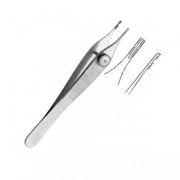 DELACKI TISSUE FORCEPS, 12CM
