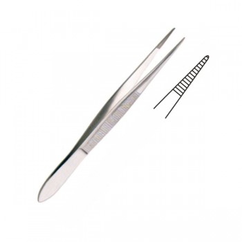 KRONECKER DISSECTING FORCEPS, 8CM, SERRATED