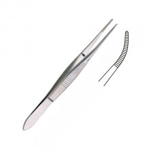 Dissecting Forceps half curve, delicate serrated 10CM