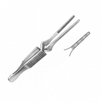 DIETHRICH BULLDOG CLAMP, 5CM, STRAIGHT JAW, 12MM