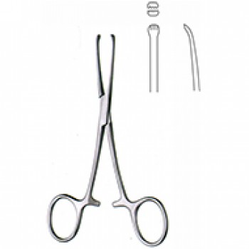 TUFFIER ARTERY AND TISSUE SEIZING FORCEPS, 14CM, 5X6 TEETH