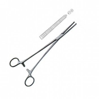 HOLZBACH HEMOSTATIC FCPS, 1X2 TH, STR 23.5CM