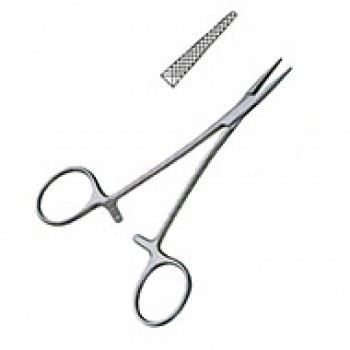 HALSTED NEEDLE HOLDER, 11.5CM, SERRATED 11.5CM