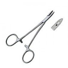 COLLIER NEEDLE HOLDER, BOTH JAWS FENESTRATED 13CM