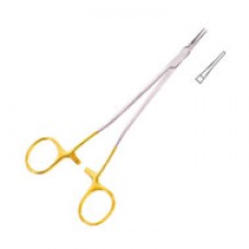 Microvascular Needle Holder, TC smooth, extremely delicate, straight 14CM