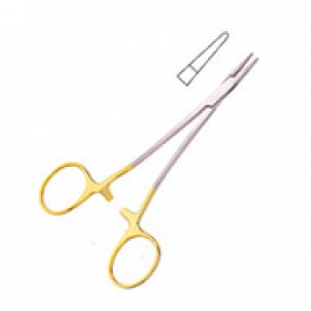 Intracardiac Needle Holder, *T/C*, Plain 14CM