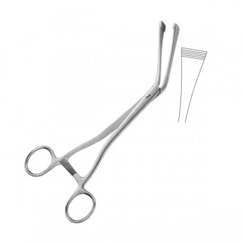  GREEN-ARMYTAGE Uterine Clampd Forceps jaws 13 mm wide 20.5CM