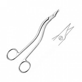 HEATH SUTURE SCISSORS, 17CM