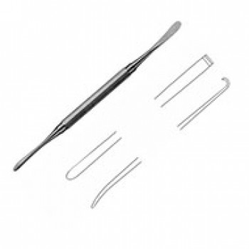 MOLT PERIOSTEAL ELEVATOR, 18CM, DOUBLE ENDED sharp end, strong curve - blunt end, light curve