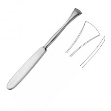 LANGENBECK PERIOSTEAL ELEVATOR, 19CM, 15MM, SHARP, SLIGHTLY CURVED