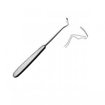 WANG CLEFT PALATE ELEVATOR, 18CM, RIGHT ANGLED