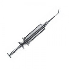Metal water syringe, self-filling, with 1 cannula (Lure-Lock)