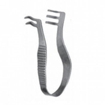 FINSEN RETRACTOR, 2X3 PRONG, SHARP 5CM