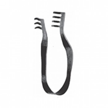 FINSEN RETRACTOR, 3X4 PRONGS, SHARP 7CM