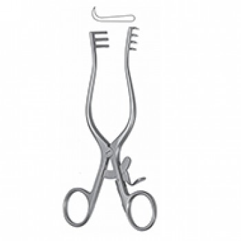 WEITLANER RETRACTOR, 3X4 SHARP PRONG 16.5CM