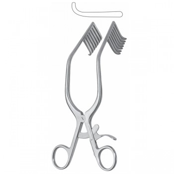 MISKIMON CEREB. RETRACTOR.7X7 SHARP PRONG 22CM