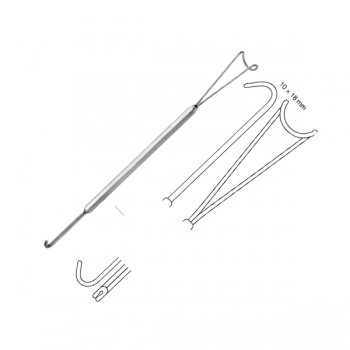 MASING RETRACTOR, 20CM, WITH GUIDE CHANNEL, 10X18MM