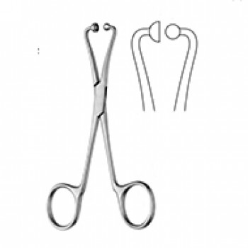 Nose Point Marker Forceps, 12cm, Straight