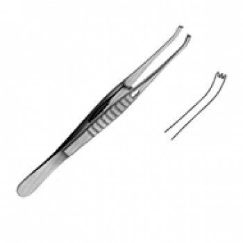 FOX TISSUE FORCEPS, 15CM, WITH CATCH