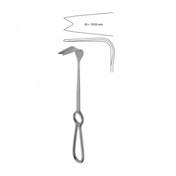 OBWEGESER Nasal Spine Retractor, 10/23 x 45mm, 22cm