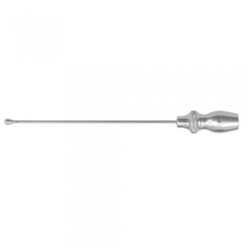 Vein Cannula Button End - With Tube Connector Stainless Steel, Cannula Size Ø 1.5 x 80 mm