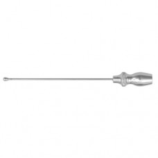 Vein Cannula Button End - With Tube Connector Stainless Steel, Cannula Size Ø 1.2 x 80 mm