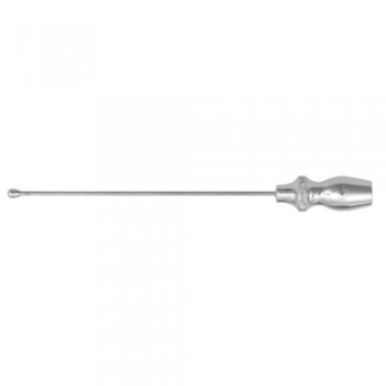 Vein Cannula Button End - With Tube Connector Stainless Steel, Cannula Size Ø 1.2 x 80 mm