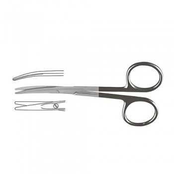 Strabismus Scissor Curved Stainless Steel, 11.5 cm - 4 1/2"