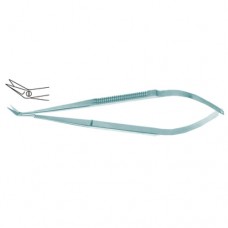Micro Vascular Scissors Angled 25° Titanium, 18 cm - 7"