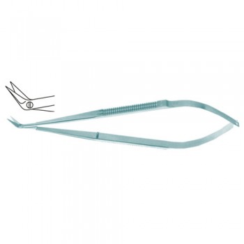 Micro Vascular Scissors Angled 45° Titanium, 18 cm - 7"