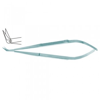 Micro Vascular Scissors Angled 60° Titanium, 18 cm - 7"
