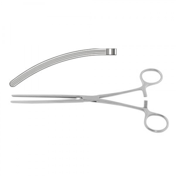 Mayo Robson Intestinal Clamp Curved 23cm – German Steel, OR Grade, Locking
